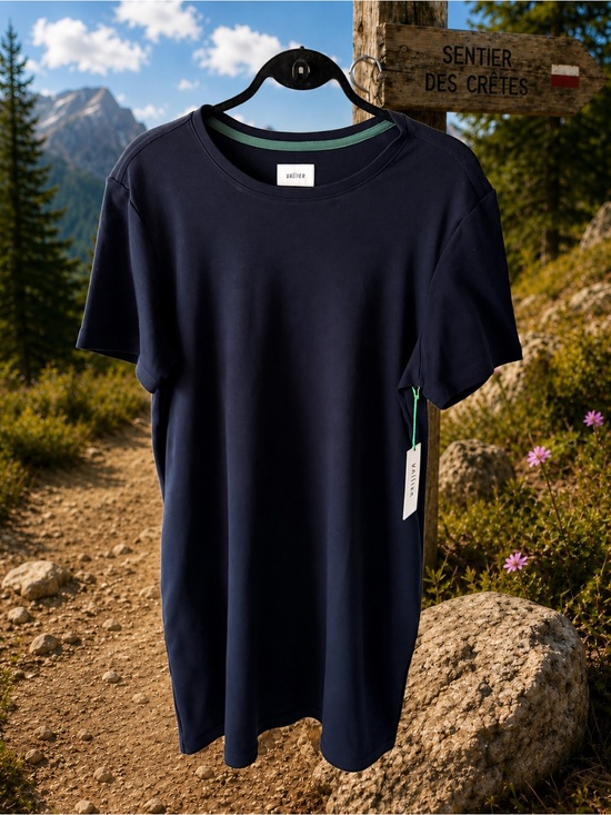 Vallier Dresses & Skirts - NWT Vallier Roseburn Weekend Dress XL Dark Navy Supima Cotton